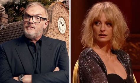 Greg Davies flustered as Morgana Robinson strips off。